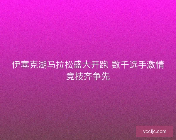 伊塞克湖马拉松盛大开跑 数千选手激情竞技齐争先